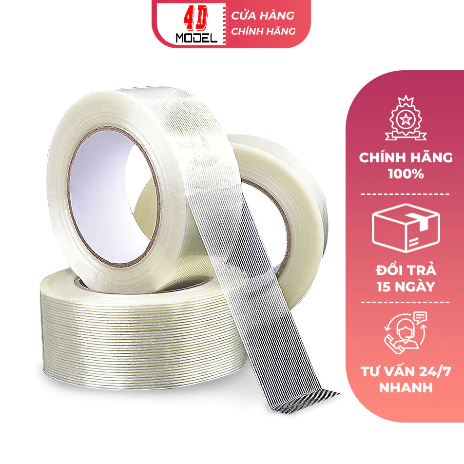 Băng Dính Sợi Thủy Tinh Bản 2cm, 3cm, 4cm Dùng Dán Bản Lái & Gia Cố KIT Máy Bay Su27, F22, Các Loại Mô Hình Rc -4D MODEL