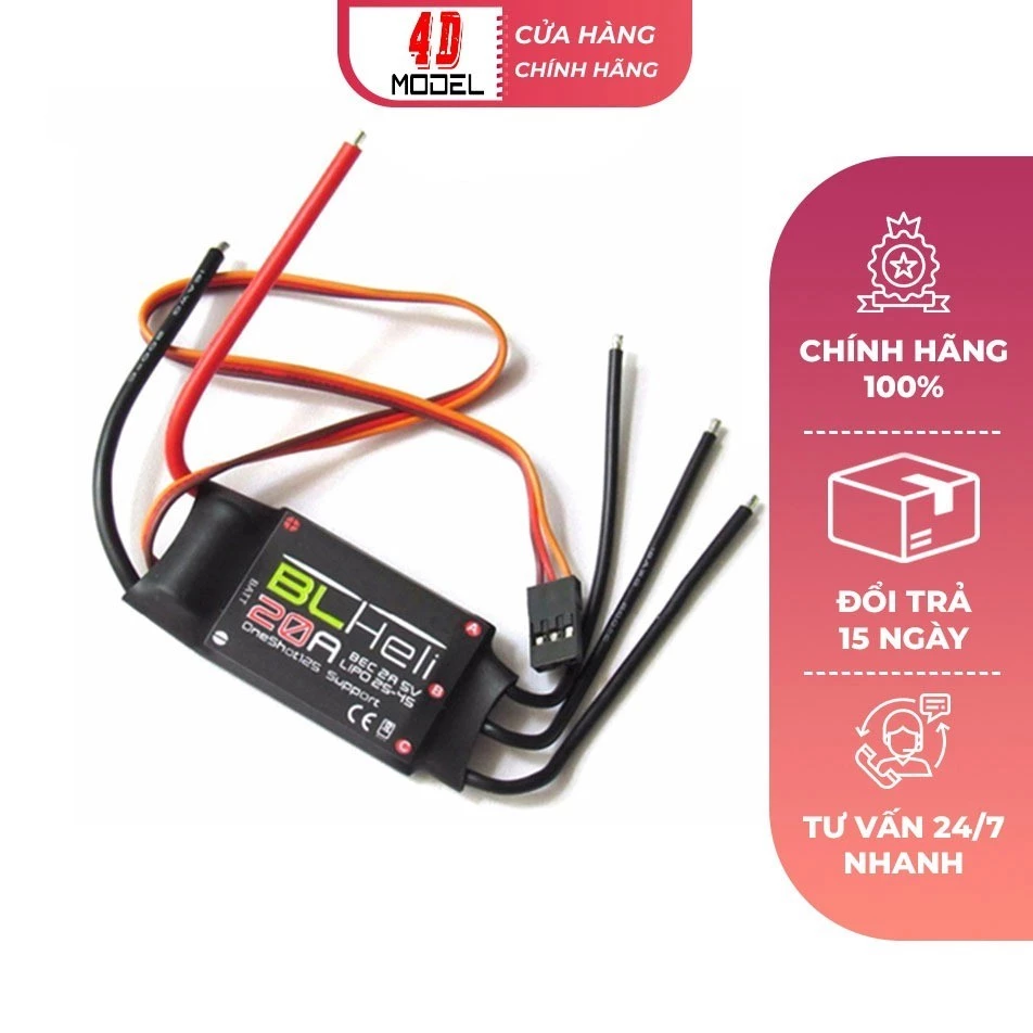 Bộ Điều Tốc Esc 30A XF Có Sẵn UBEC 5V Dùng Chế Tạo Máy Bay Cánh Bằng, Drone, FPV - 4DMODEL